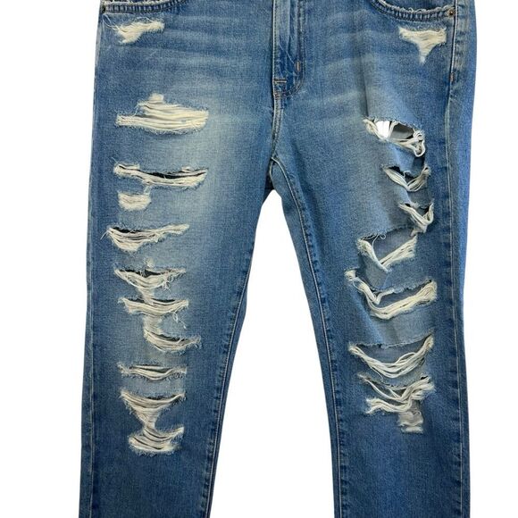 Current Elliott NWT the fling straight jeans 28 distressed - Picture 4 of 14